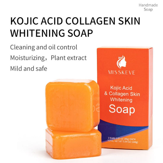 KOJIC ACID AND COLLAGEN SOAP - (PACK OF 2) 160G EACH